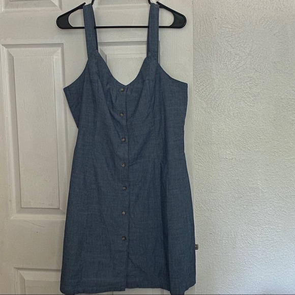 Vero Moda Short button Chambray Mini Dress - Picture 3 of 7